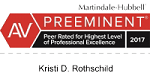 Martindale-Hubbell Peer Review Ratings - Kristi D. Rothschild