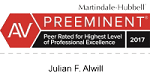 Martindale-Hubbell Peer Review Ratings - Julian F. Alwill